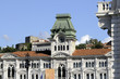 Piazza Unità d Italia con il Municipio e Castel San Giusto Fvg