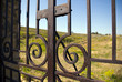 Vineyard gate of Clos des Papes