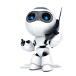 robot with phone