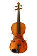 antique violin isolated on white with clipping path