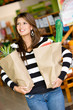 woman in a supermarket