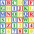 Baby Blocks Vector Illustration (can be used to build words)