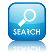 Square "SEARCH" button with reflection (blue)