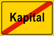 Symbolschild Kapital