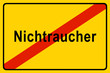 Symbolschild zum Thema Rauchen