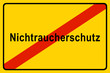 Symbolschild zum Thema Rauchen