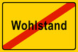 Symbolschild zum Thema Wirtschaft