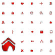 Many web icons. Vector illustration Many web icons. Vector illustration