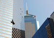 Wolkenkratzer in Hong Kong mit Glasfassade