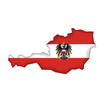 mappa bandiera Austria mappa bandiera Austria