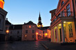 Houses in Tallinn in evening