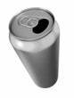 Illustration: Aluminum can on white background Aluminum can on white background