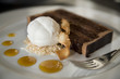 Chocolate Cake and Cocount Ice Cream Chocolate Cake and Cocount Ice Cream