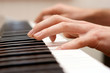 hands pianist and piano player