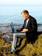 Arbeiten am Meer