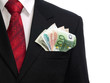 Businessman with money