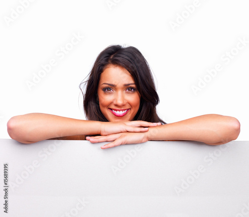 Photo: Portrait of a pretty girl isolated on white background Portrait of a pretty girl isolated on white background