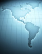 Map of North and South America