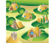 a village on a countryside