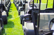 Foto: Line of Golf Carts Line of Golf Carts