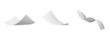 blank curl paper flying in wind blank curl paper flying in wind