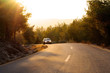 on the road