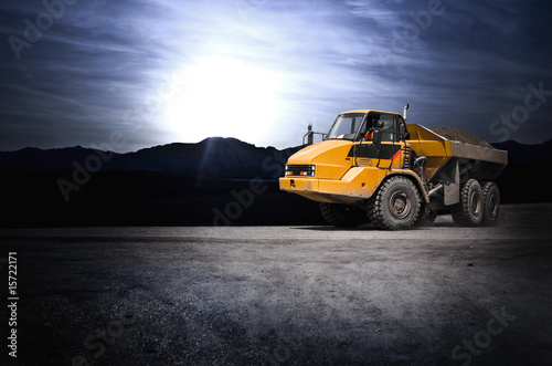 Photo: earth moving truck earth moving truck