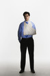 Man with broken arm in sling