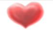 Big glowing heart on white - digital animation
