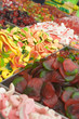 candy display at a marketplace