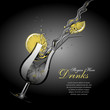 Vector cocktail template with copy space 2 Vector cocktail template with copy space 2