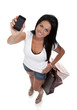 Pretty Woman Holding Smart Phone
