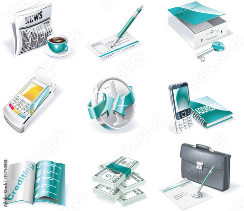 Vector banking icon set. Part 2