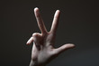 hand counting three hand counting three