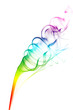 Foto: forma di fumo arcobaleno forma di fumo arcobaleno