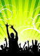 Happy people having fun at discotheque