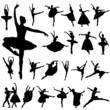 ballerina and ballet vector