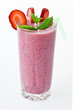 Smoothie made with strawberries