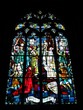 Vitrail dans la basilique N-D du Paradis à Hennebont