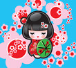 Vector Japanese Doll
