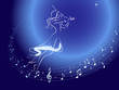 Musical orbit (Woman plaing the violin ) Musical orbit (Woman plaing the violin )