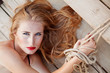 Tied up girl