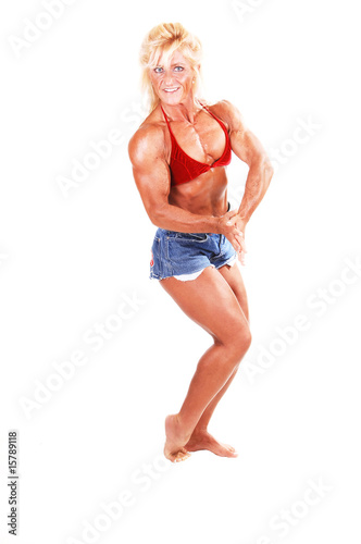Photo: Bodybuilding woman. Bodybuilding woman.