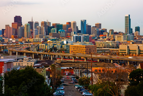 Photo: San Francisco at sunset San Francisco at sunset