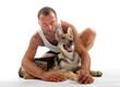 homme et son chien
