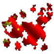 China map flag jigsaw
