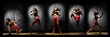 Muay Thai Boxing In Multiplicity Shots