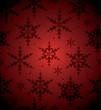 Seamless Red Snowflake Background