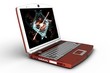 computer red profil