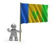 st. vincent und die grenadinen flagge lachen